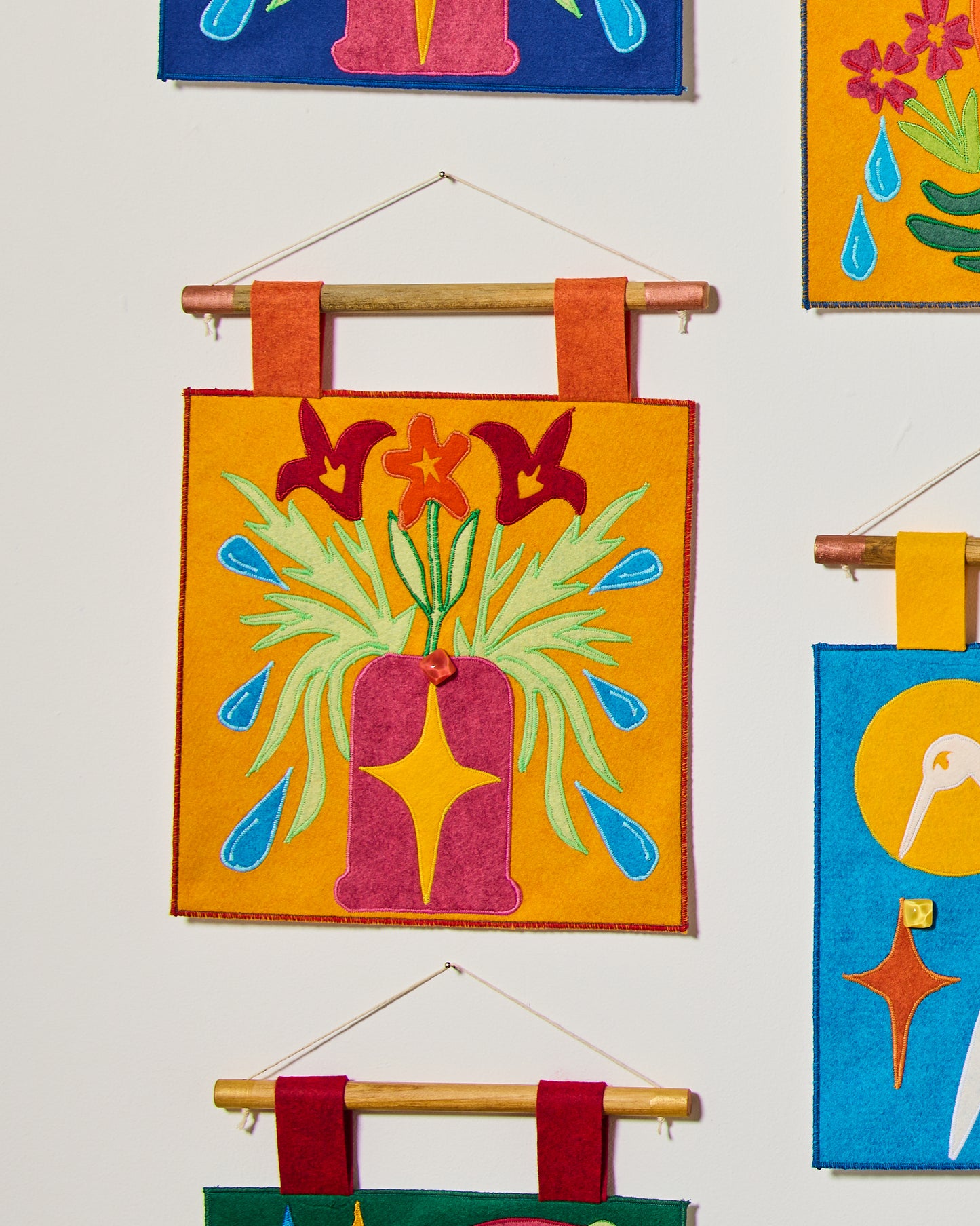 Daily Tarot Card Display - Goldenrod Vase