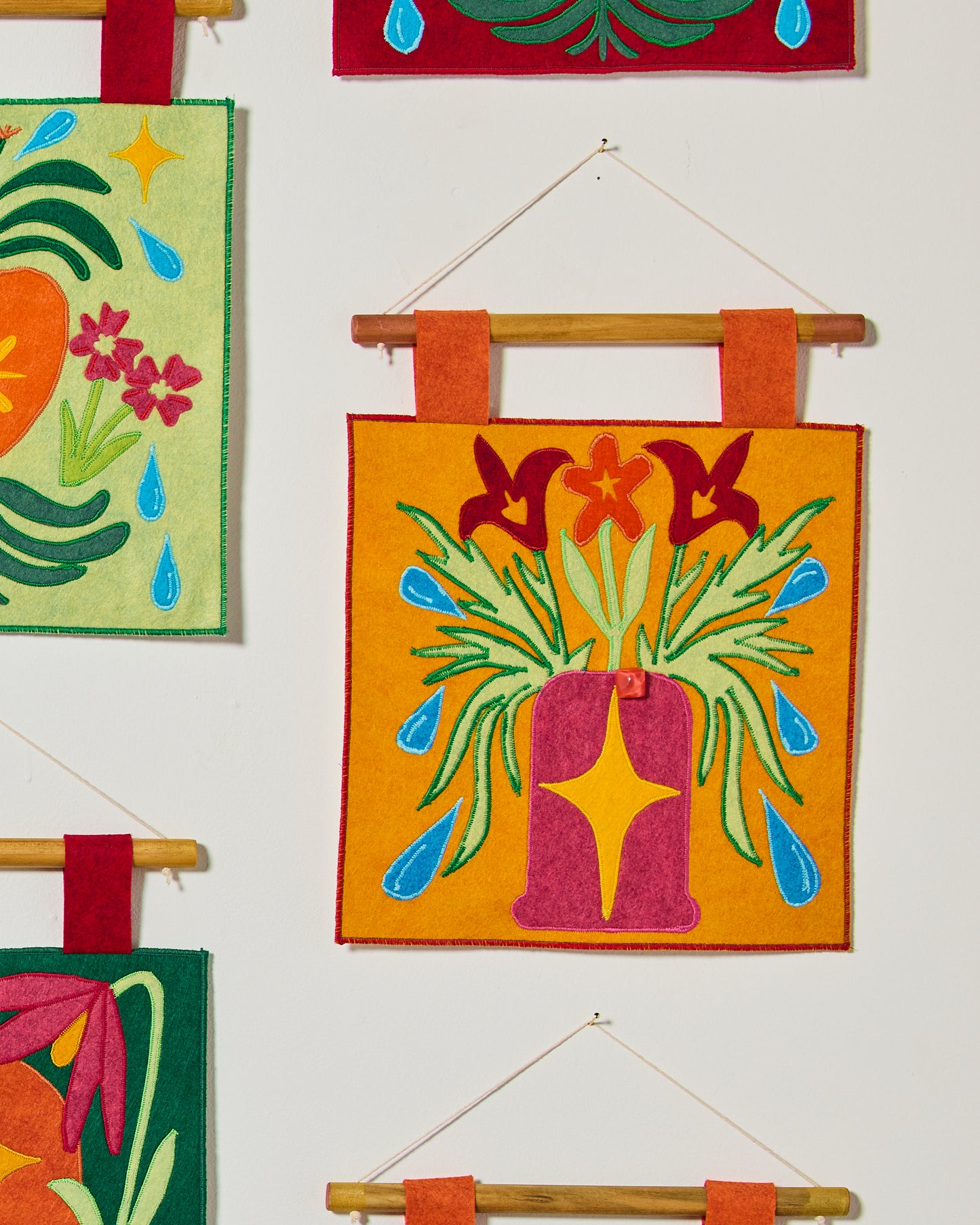 Daily Tarot Card Display - Goldenrod Vase
