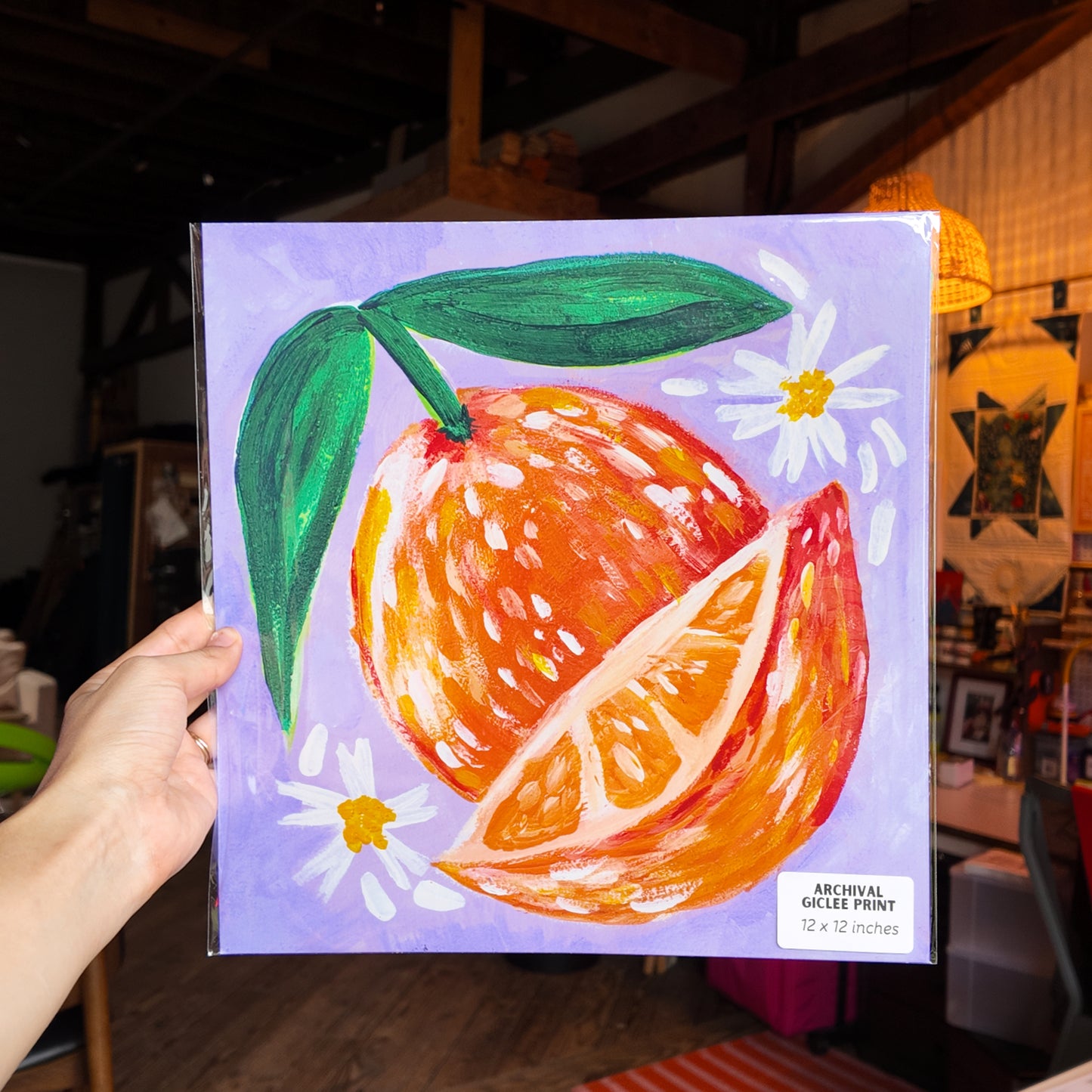 Florida Orange Archival Giclée Print