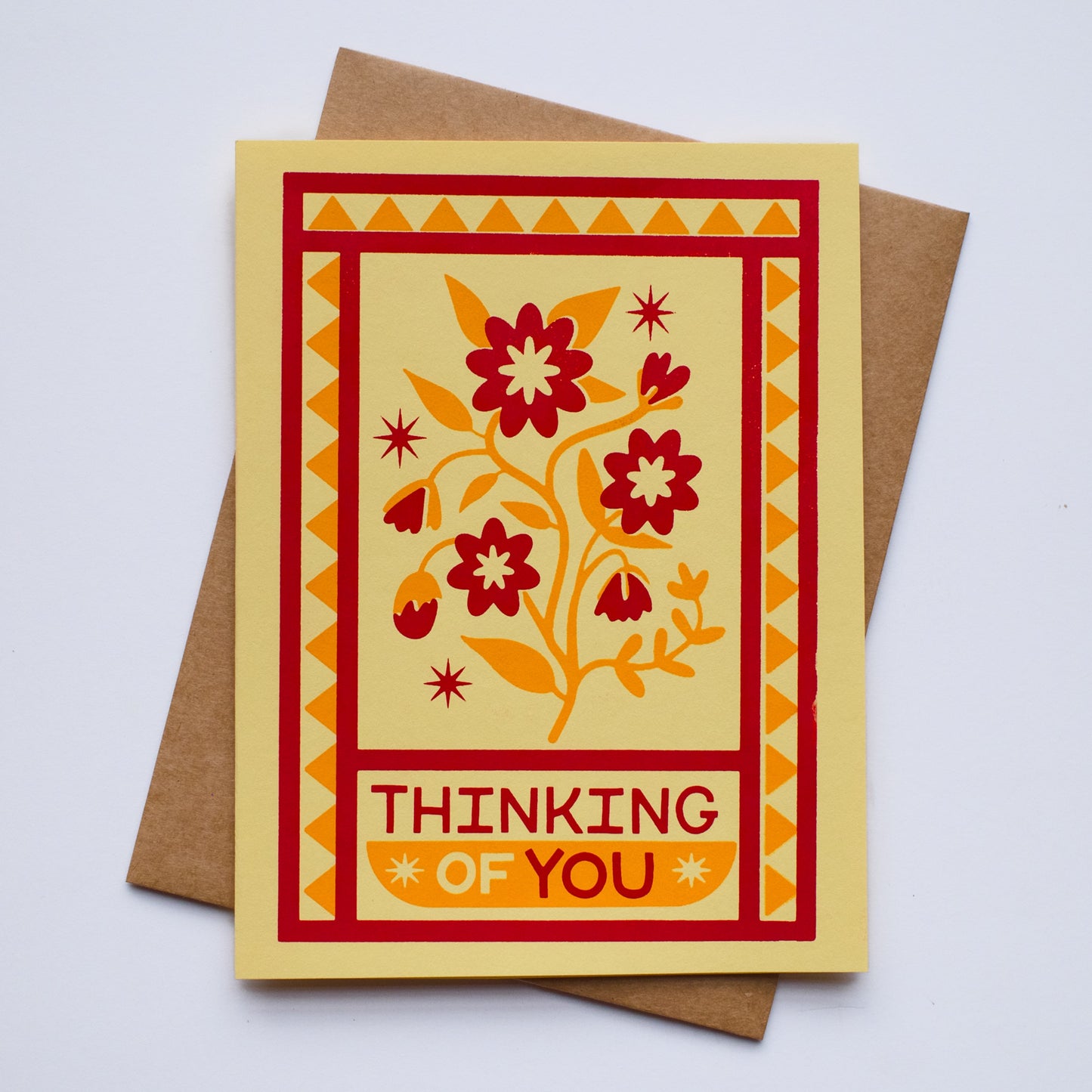 Thinking of You Screen Printed Card