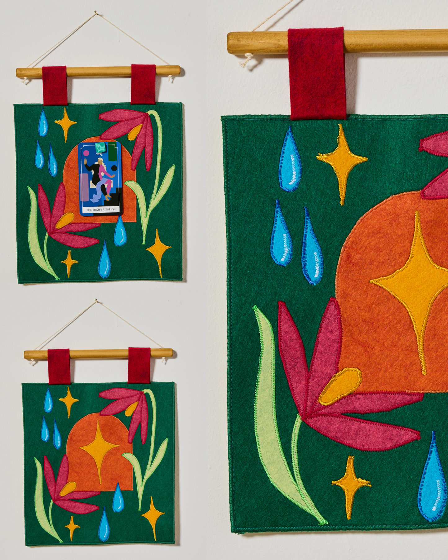 Daily Tarot Card Display - Emerald Window