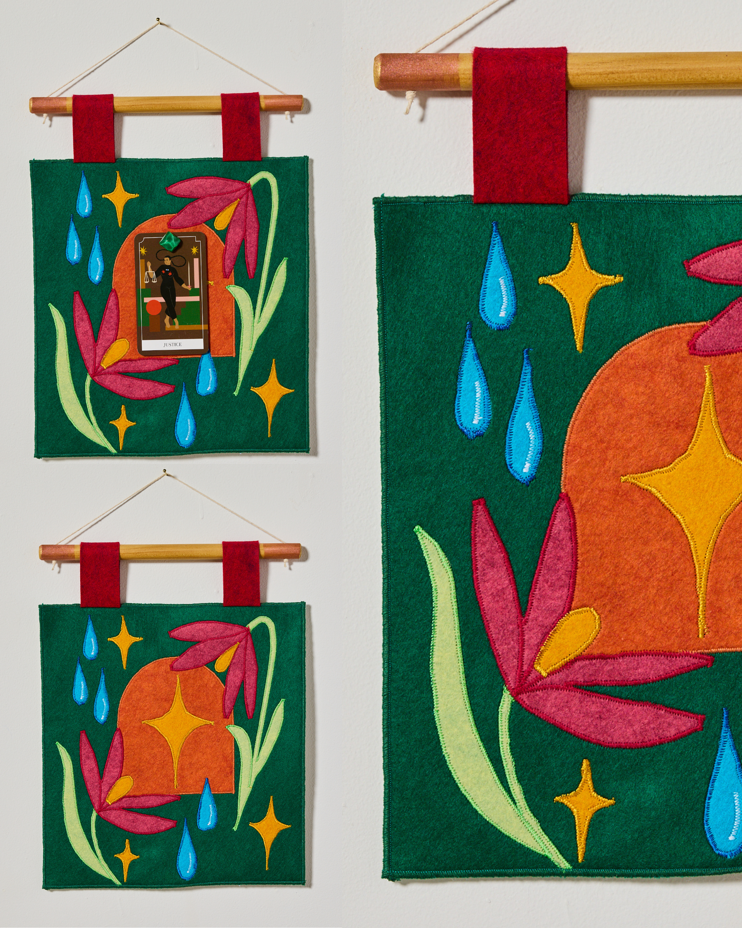 Daily Tarot Card Display - Emerald Window