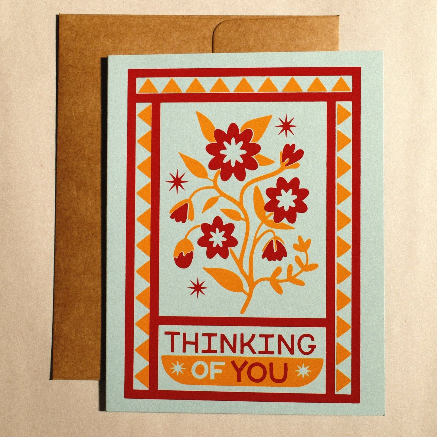 Thinking of You Screen Printed Card