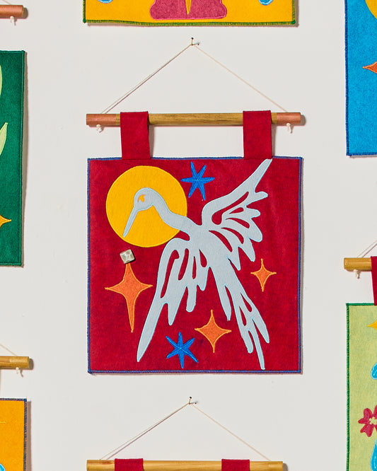 Daily Tarot Card Display - Crimson Flight