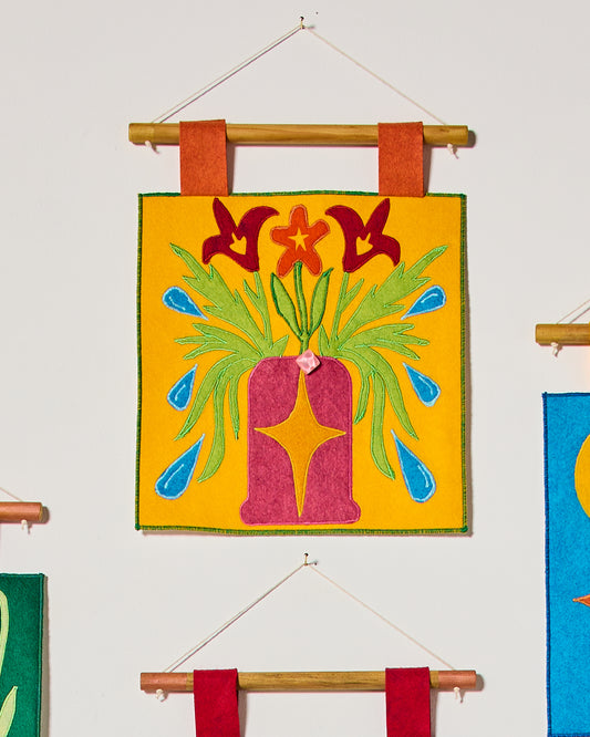 Daily Tarot Card Display - Marigold Vase