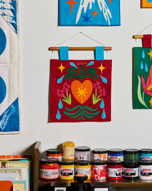 Daily Tarot Card Display - Crimson Heart