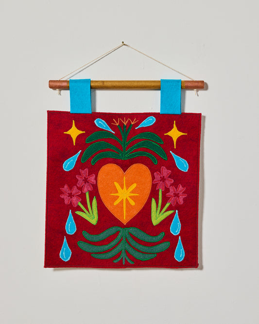 Daily Tarot Card Display - Crimson Heart