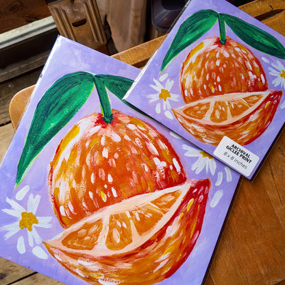 Florida Orange Archival Giclée Print