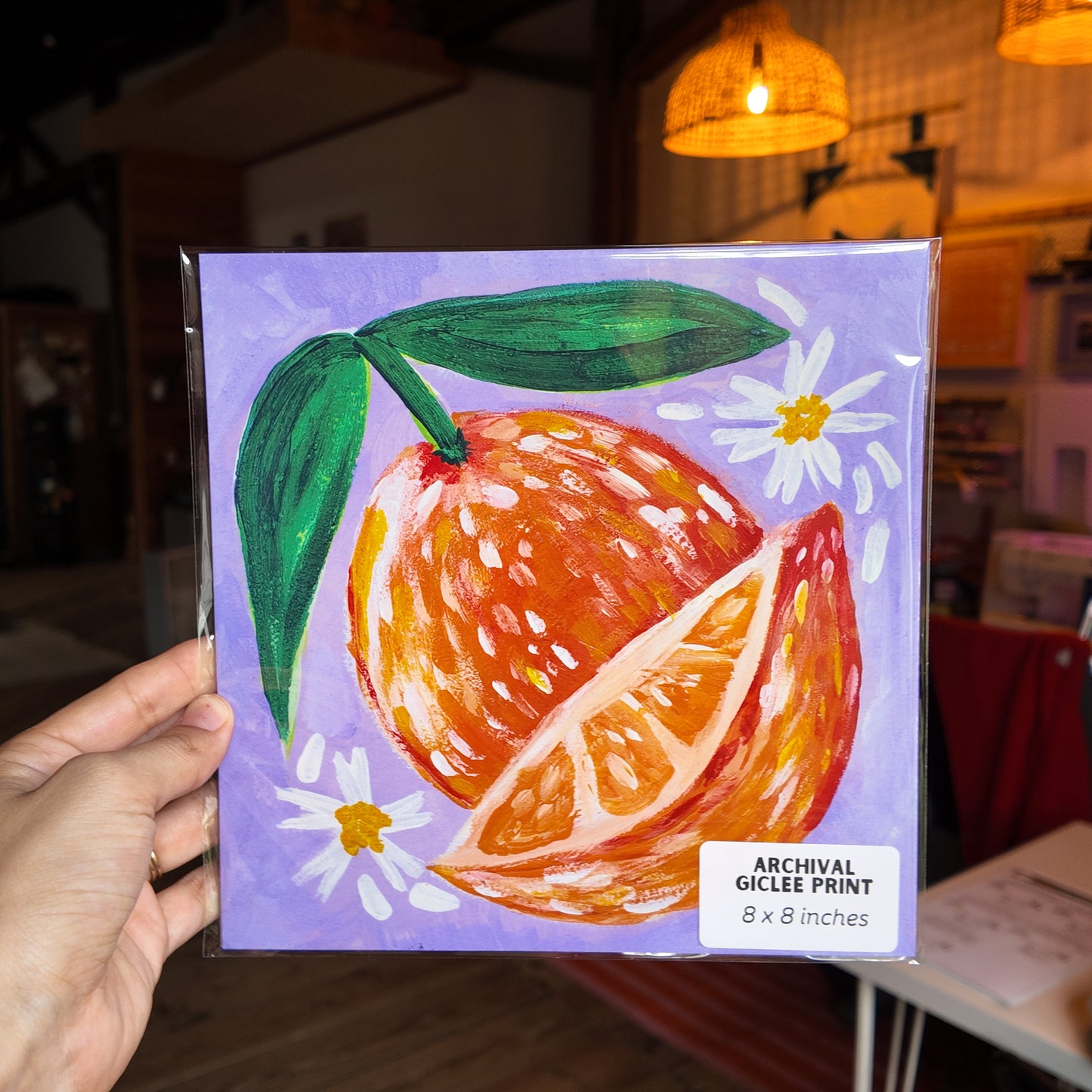 Florida Orange Archival Giclée Print