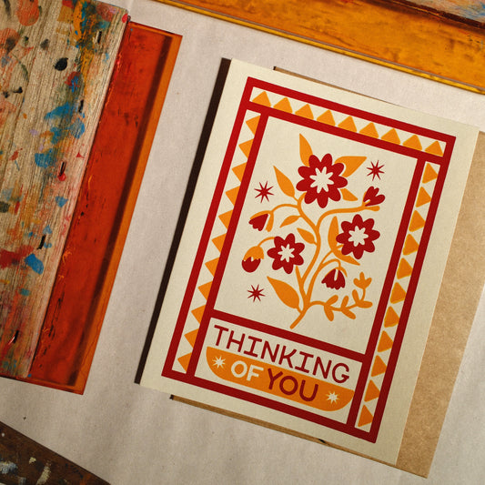 Thinking of You Screen Printed Card