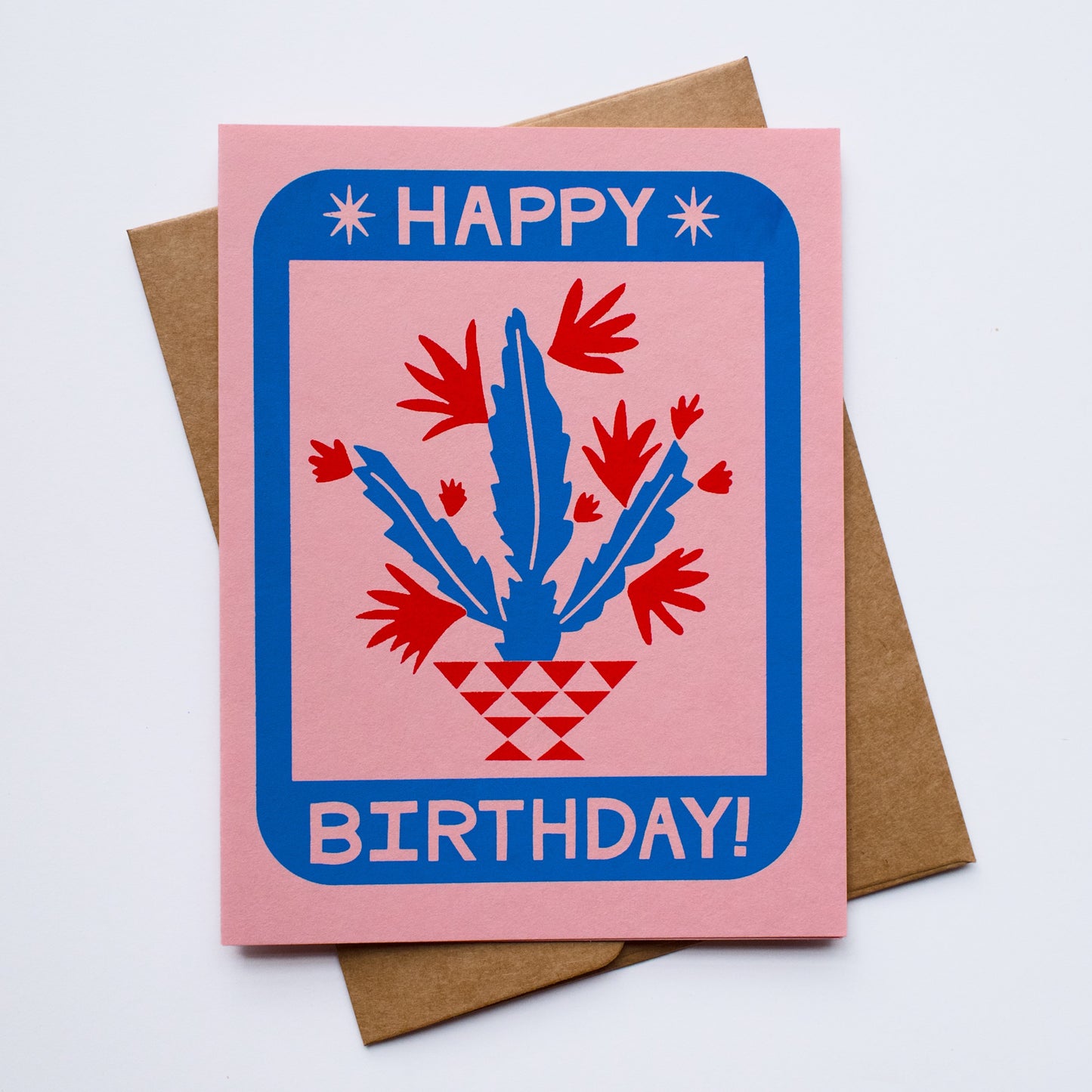 Happy Birthday! Screen Printed Card