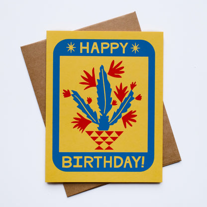 Happy Birthday! Screen Printed Card