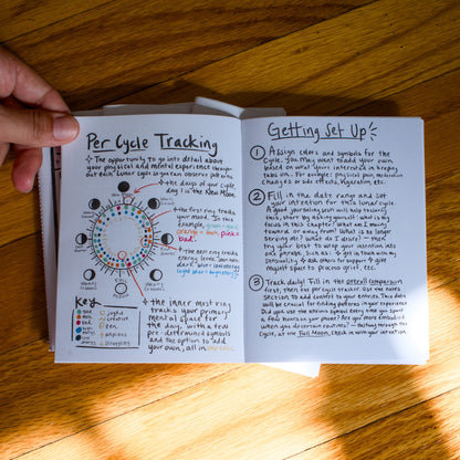 Lunar Cycle Tracking Zine