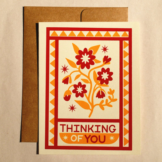 Thinking of You Screen Printed Card